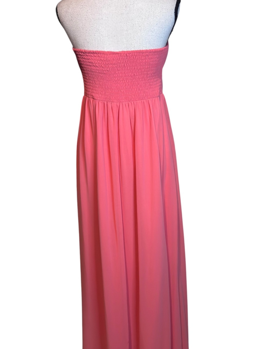Lulus little mistress divine & dine coral beaded halter maxi dress size 8 - Picture 8 of 8